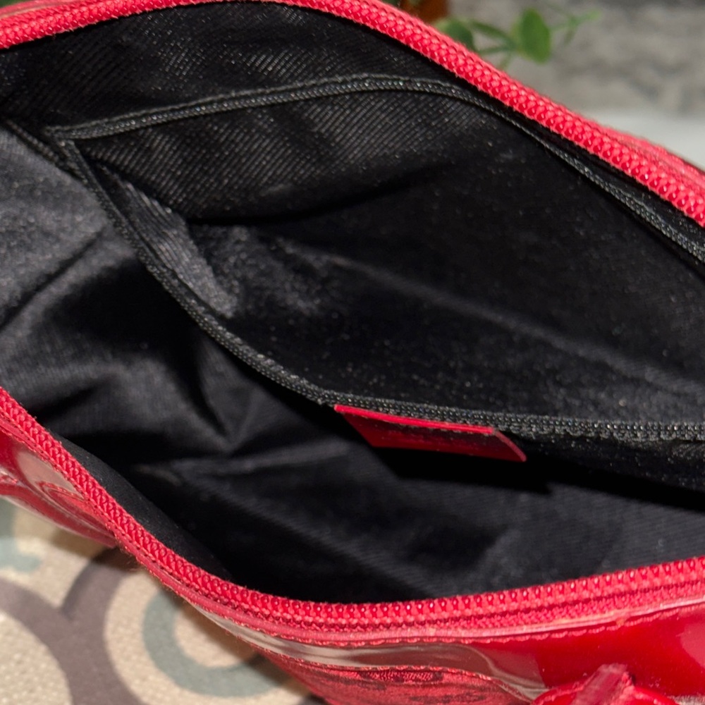 Gucci Red Monogram Canvas Tote Vintage - Picture 10 of 16